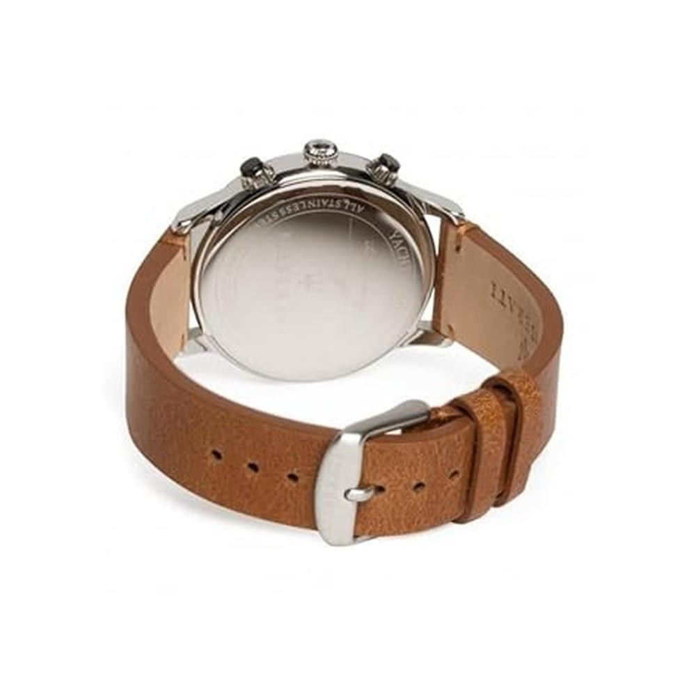 Maserati Ricordo Chronograph Blue Dial Brown Leather Mens Watch With Alarm Date Stopwatch - R8871625005 - Image 6